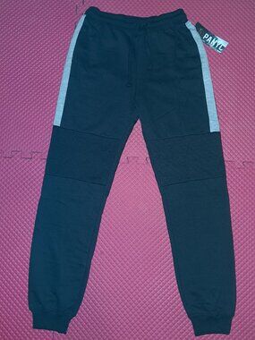 NWT PANYC Reinforced Knee Fleece Lined Sweatpants with Drawstring